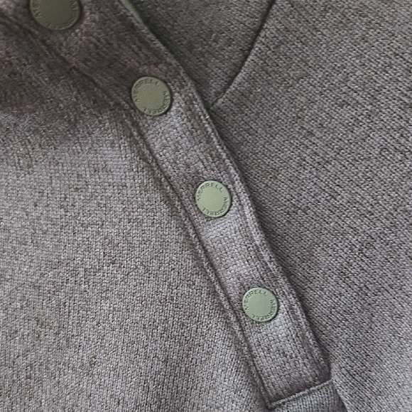 Merrell Women's Medium Cowl Neck Snap Thick Fleece Thumb Hole Pocket Pullover - Picture 3 of 16